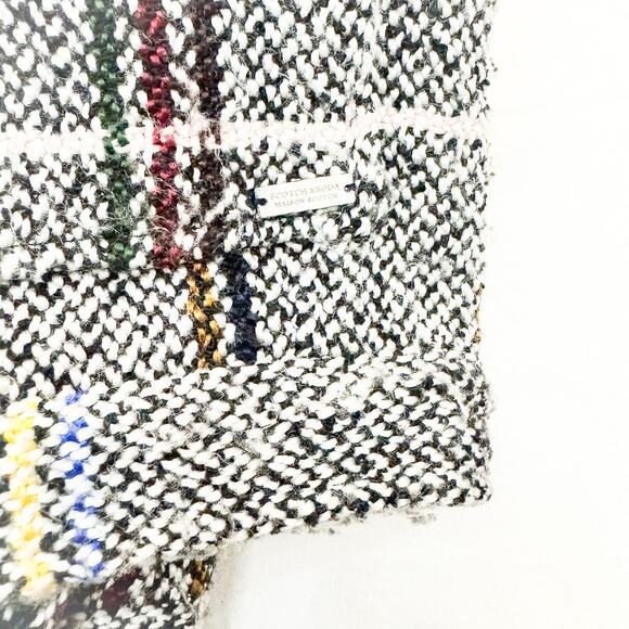 Scotch & Soda Souvenir des Alpes Tweed Plaid Woven Button Jacket Size Small - Picture 5 of 6